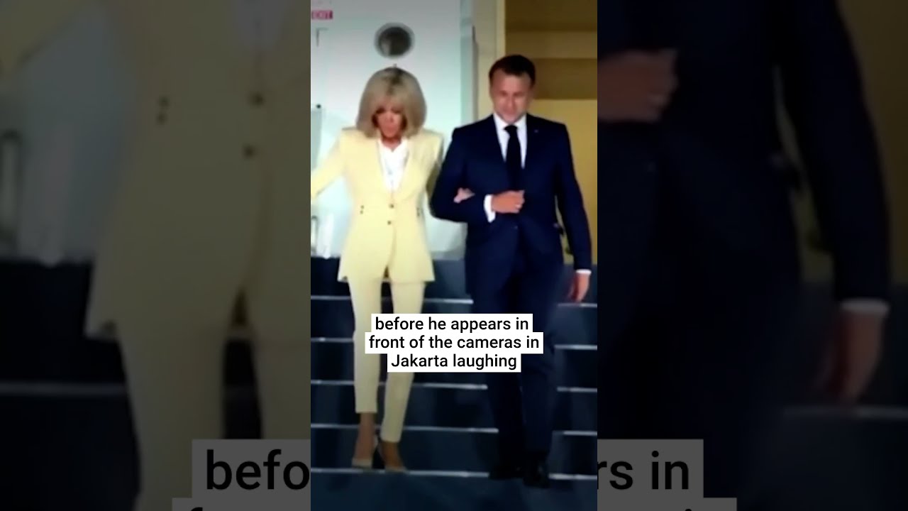 Macron Mocks Slap By Wife With Cheeky Gesture
