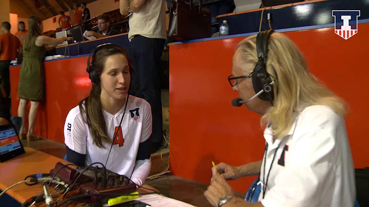 Illinois Volleyball vs Louisville Michelle Strizak Post-Game Interview 8/26/15