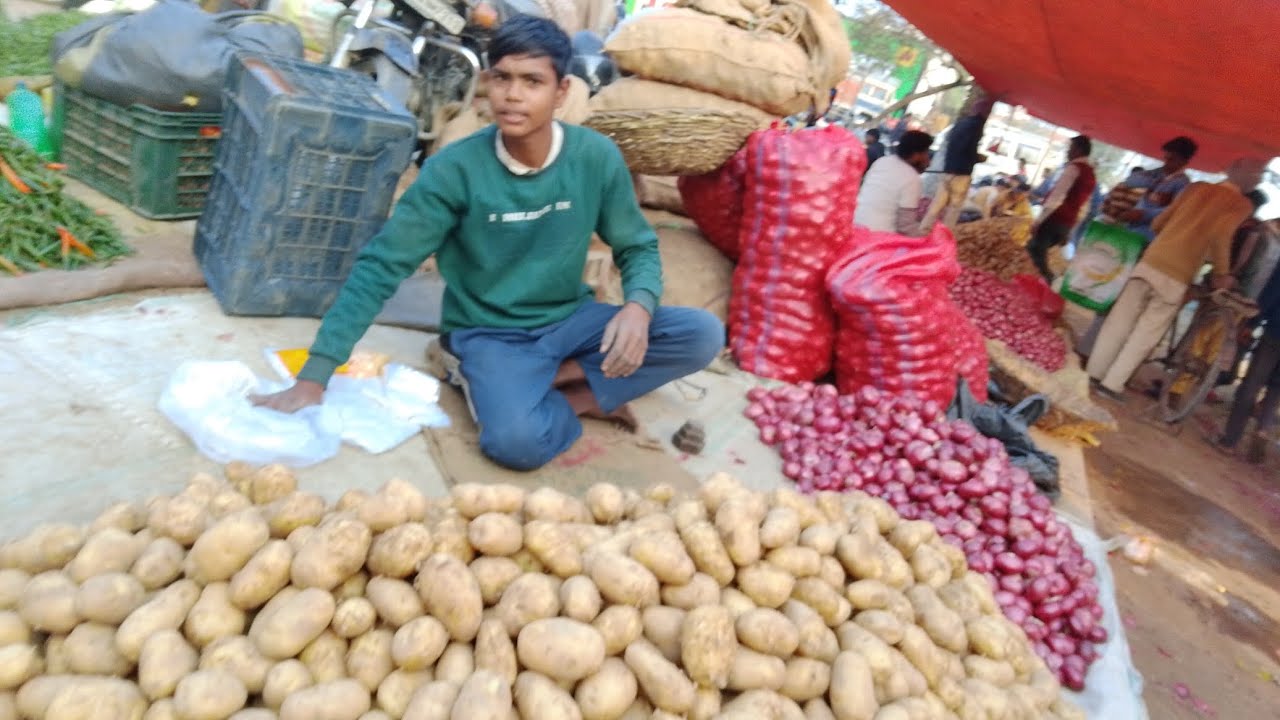 Aaj market bhav down aalu pyaj kitne wicket hai 🥔 aapko aisi video dekliyelmilenge#amazonjungle 