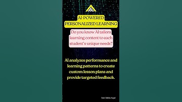 AI-powered Personalized Learning  #generativeai #ai #technology