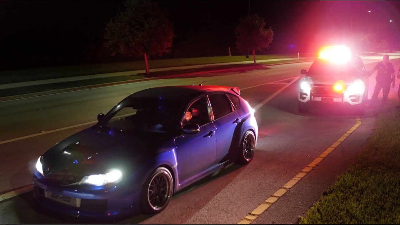 Drone Video of Fully Built Subaru Sti Caught by COPS YouTube