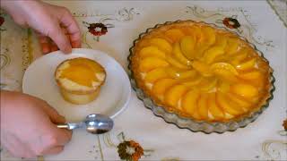 Tarte aux pêches et à la crème au citron????