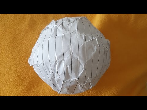 Vídeo: Como Fazer Uma Bola De Papel