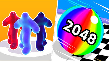 Satisfying Mobile Games 2023 - Blob Runner 3D, Ball Run 2048, Count Masters, Shape Shifting...
