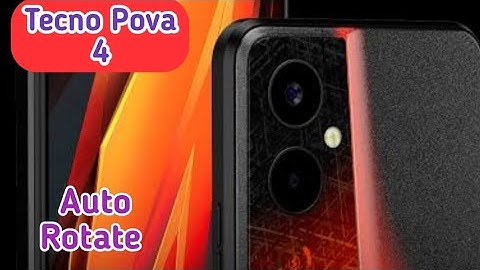 How To Enable Auto Rotation In Tecno Pova 4 , Me Auto Rotation Kaise On Kare
