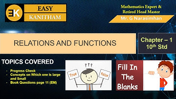 Unit-1: Relations Functions Part - 14 | TN New Syllabus 2020 | G Narasimhan