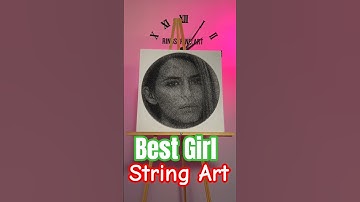 How To Make String Art/DIY String Art Tutorial How To Make String Art/How To Make String Art#shorts