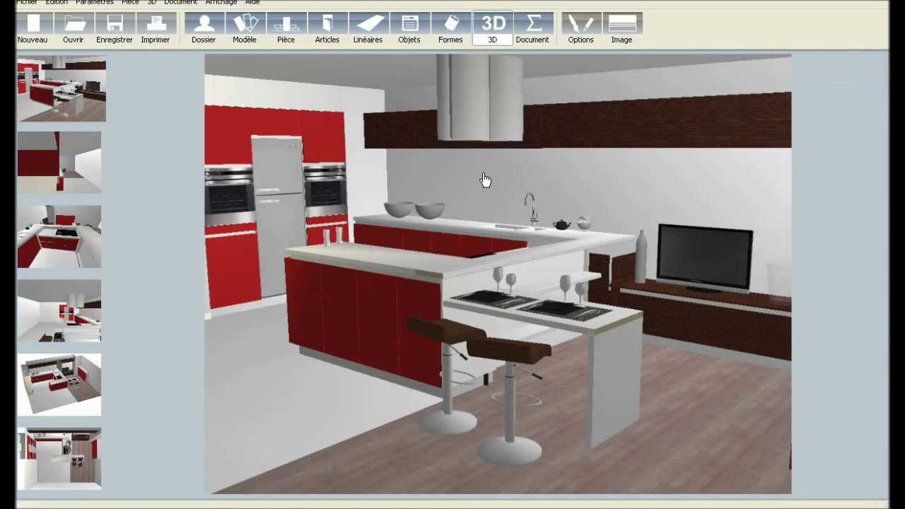 Logiciel de cuisine 3d youtube