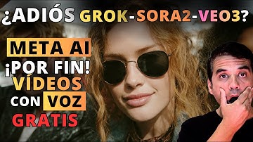 CREA VÍDEOS con VOZ, HABLANDO y CANTANDO - GRATIS ILIMITADO con  META AI ¿ADIÓS GROK, SORA y VEO3?