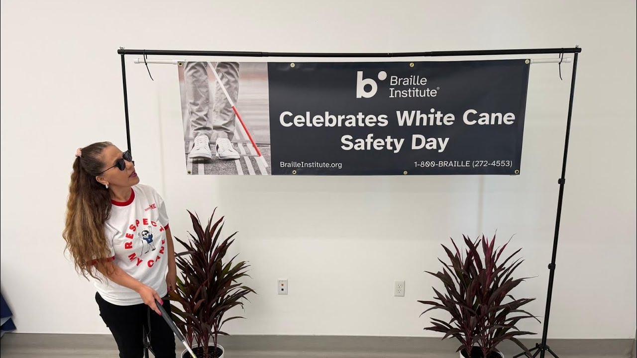 Праздник «Уважай мою белую трость» с Институтом Брайля в Анахайме! 15 октября 2025 г.