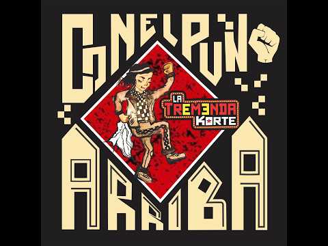With her fist raised, La Tremenda Korte