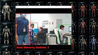 Python Social distancing monitoring system