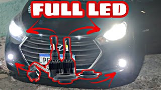 INSTALANDO SUPER LED NO HB20,  MILHA E FAROL