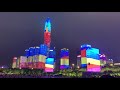 SHENZHEN, CHINA, 2019 - Spectacular show of LED FIREWORKS! This is CHINA! Do not miss this one...