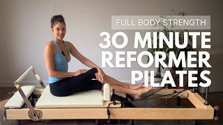 FULL BODY REFORMER PILATES WORKOUT 🔥 No Props | Glutes, Core & Legs Option