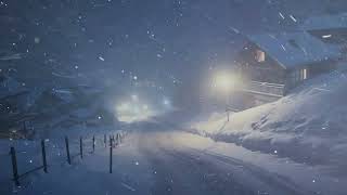 11 Hours of Fierce Snowstorm in a Mountain Village┇The Sound of Howling Wind & Blowing Snow