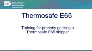 Thermosafe E65 Packaging Demonstration