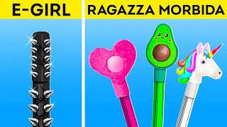Artigianato scolastico per E-girl e Soft Girl 😈👼 Trucchetti scolastici buoni e cattivi screenshot 2