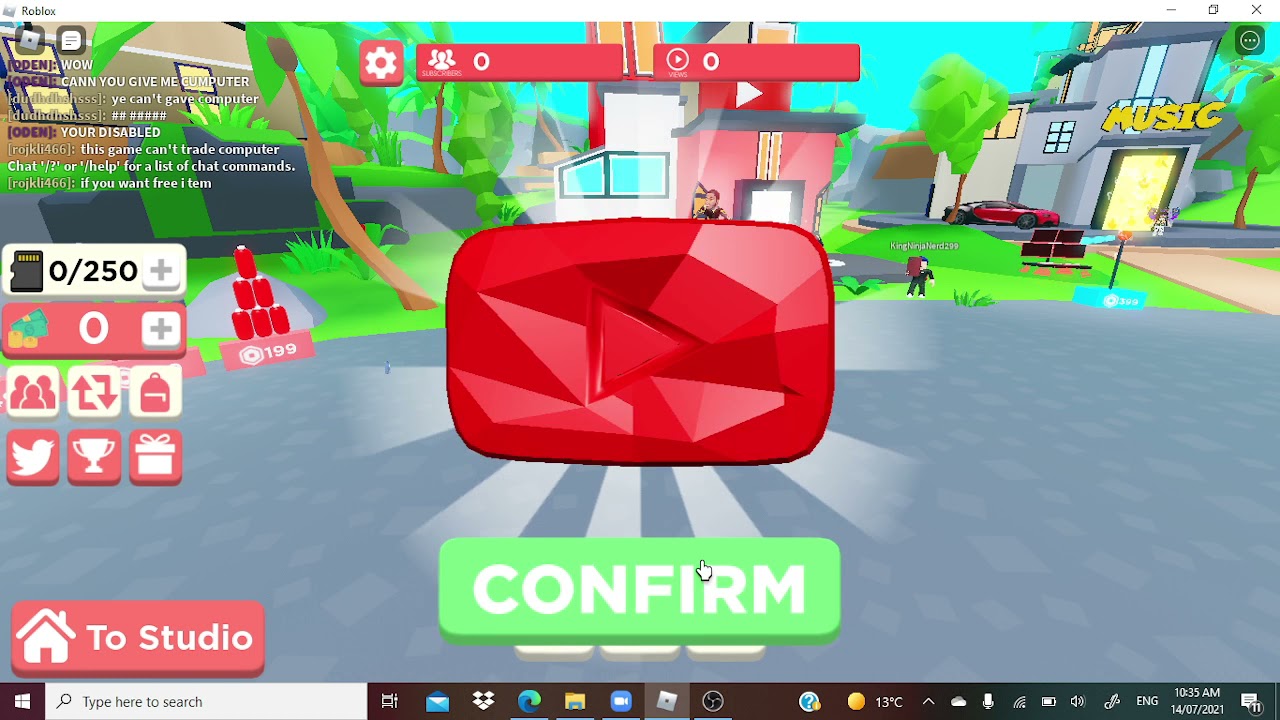 All The Youtube Simulator Codes Roblox as Of July 2021 YouTube