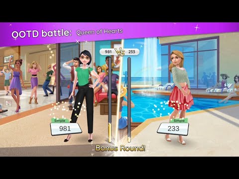 Queen of Hearts #OOTD Battle # Super Stylist - Dress Up & Style Fashion Guru Gameplay !!!