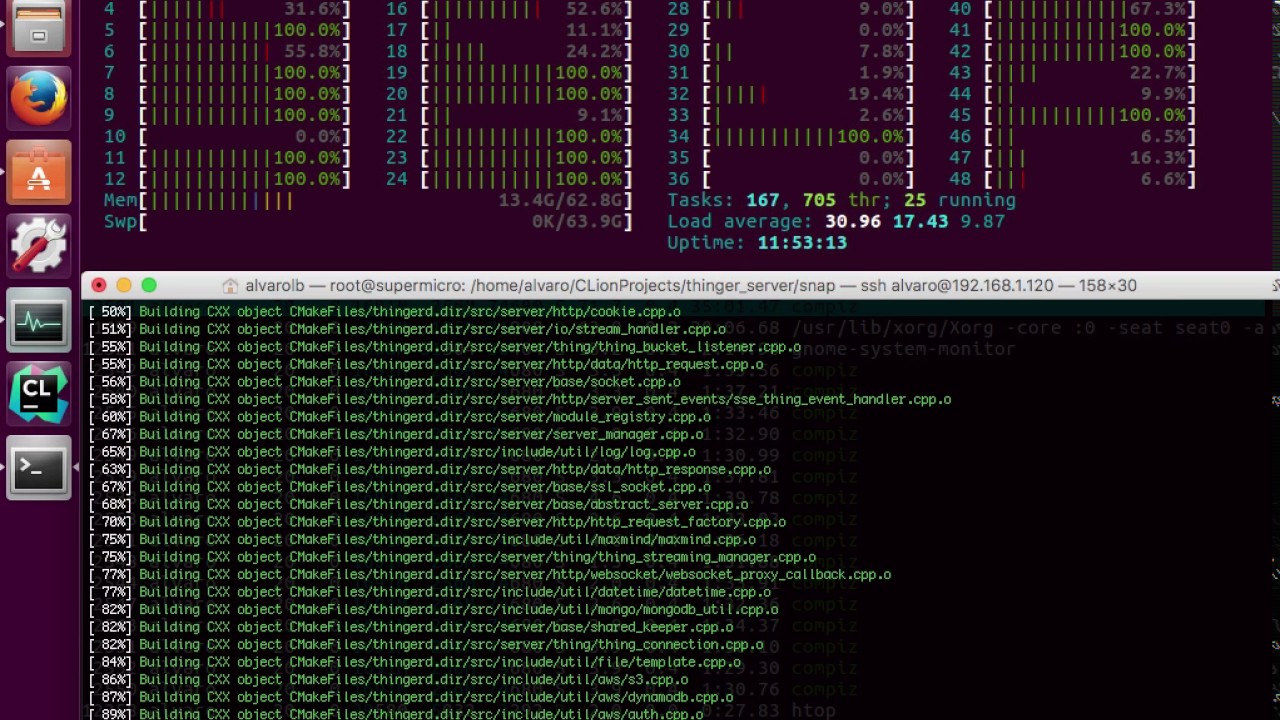 Snapping Thinger.io Server for ARM Devices in a 48 Thread Server!