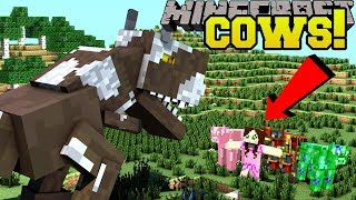 Minecraft: 16 EPIC NEW COWS!!! (GAMINGWITHJEN COW, SMART COW, & MORE!!) Mod Showcase