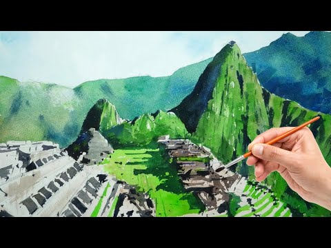 You Won’t Believe How Easy It Is to Paint Machu Picchu in Watercolour