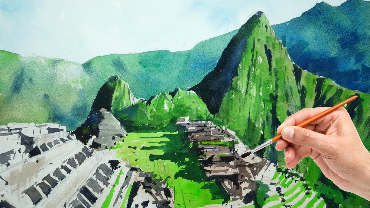 You Won’t Believe How Easy It Is to Paint Machu Picchu in Watercolour