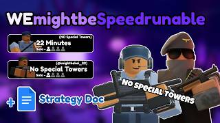 [22 Minutes] NO SPECIAL TOWERS Duo Hardcore SPEEDRUN