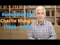 Remembering Charlie Munger (1924 - 2023)