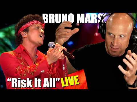 Bruno is stunning LIVE! Reaction & Analysis "Risk It All" - The Romantic Tour