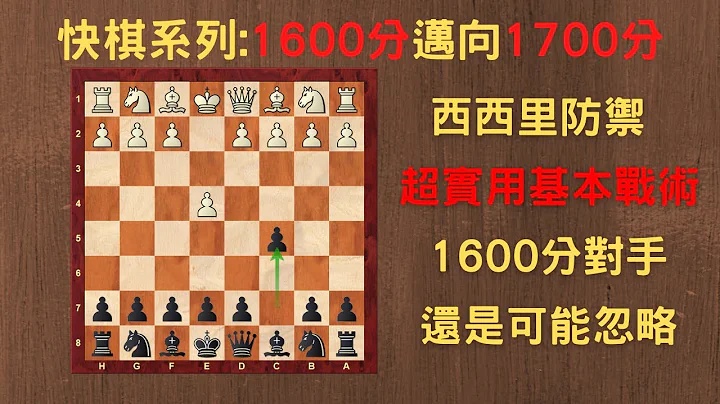 【Rey的西洋棋】西西里防禦 超實用基本戰術 1600分對手還是可能忽略【1600分快棋系列】| 國際象棋 | Chess - 天天要聞