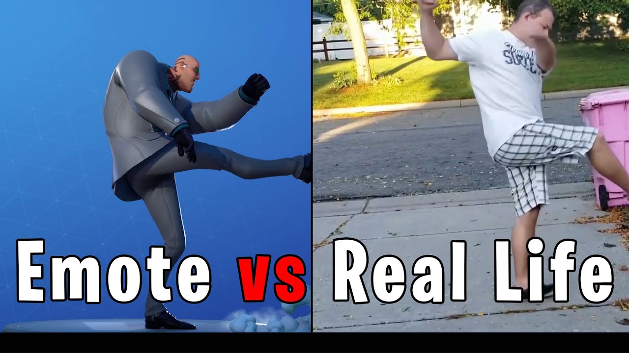 Rage Quit in Real Life | ? | Fortnite Emotes Synced with Real Source