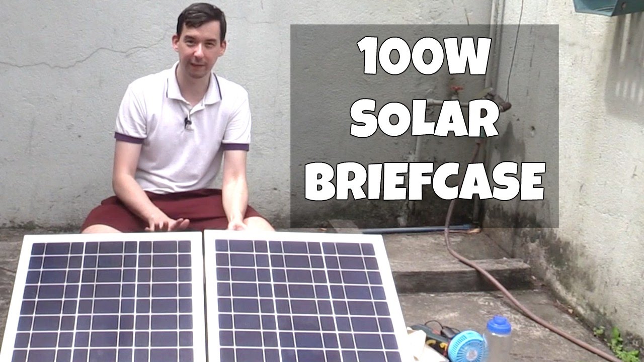 100w Solar Power Briefcase For Calamities Youtube