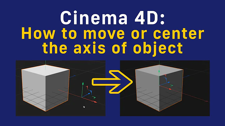 Cinema 4D: How to move or center the axis of object