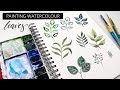 How To Paint Different Styles Of Watercolour Leaves