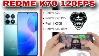 redmi k70 pubg test 🔥 | redme k70 120fps PUBG 3.2 update | which device support 120fps in PUBG