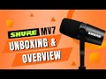 Shure MV7 Microphone Unboxing &amp; Overview - Best Mic For YouTube/Podcast? 🤔