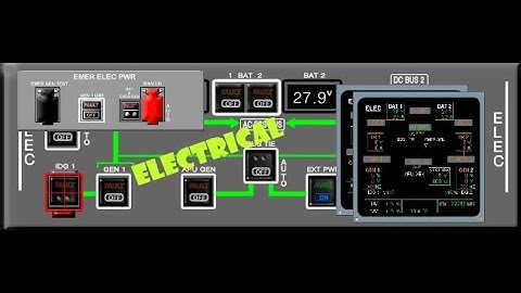 A320 Electrical Panel Pushbuttons Explaination & ECAM Page Indication.