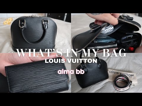 WHAT'S IN MY LOUIS VUITTON ALMA BB EPI LEATHER