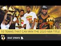 Odds & Picks to Win the 2020 NBA Championship - YouTube