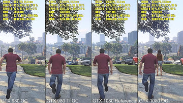 Overclocked GTX 1080 Vs GTX 980 TI OC Vs GTX 980 OC GTA 5 Frame Rate Comparison