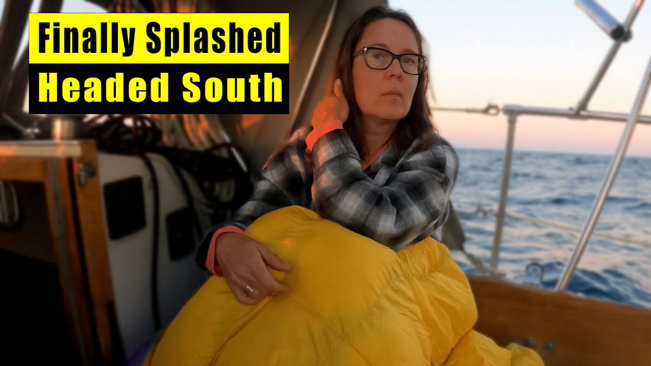 First sail in 18 months! Overnight passage south the day after we splashed