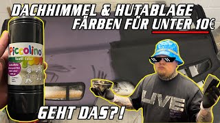 Dachhimmel schwarz einfärben für unter 10€. DIY mit Textilfarbe, BMW E39  HOW TO VLOG