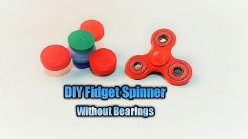 How To Make a Fidget Spinner Without Bearings /DIY Spinner Toy