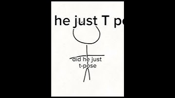He just T pose?| animation