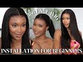 How To Install A 360 Lace Wig For BEGINNERS From start to finish | OMGHERHAIR