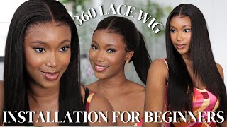 How To Install A 360 Lace Wig For BEGINNERS From start to finish | OMGHERHAIR screenshot 4