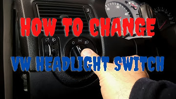 How To Change VW Headlight Switch T5, Golf, Jetta, Passat, Polo, Skoda, Seat