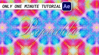 Trippy Designs Psychedelic / Kaleidoscope Effect for Visual Jockey | 1 Minute After Effect Tutorial